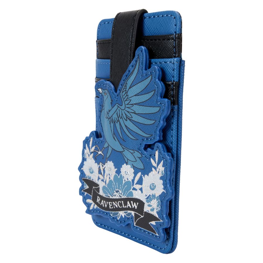 Pop Weasel - Image 2 of Harry Potter - Ravenclaw House Floral Tattoo Cardholder - Loungefly - Bags, Wallets & Purses - Image - Pop Weasel