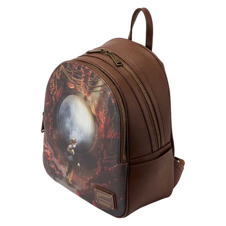 Pop Weasel - Image 3 of Indiana Jones: Raiders of the Lost Ark - Boulder Scene Mini Backpack with Coin Purse - Loungefly - Bags, Wallets & Purses - Image - Pop Weasel