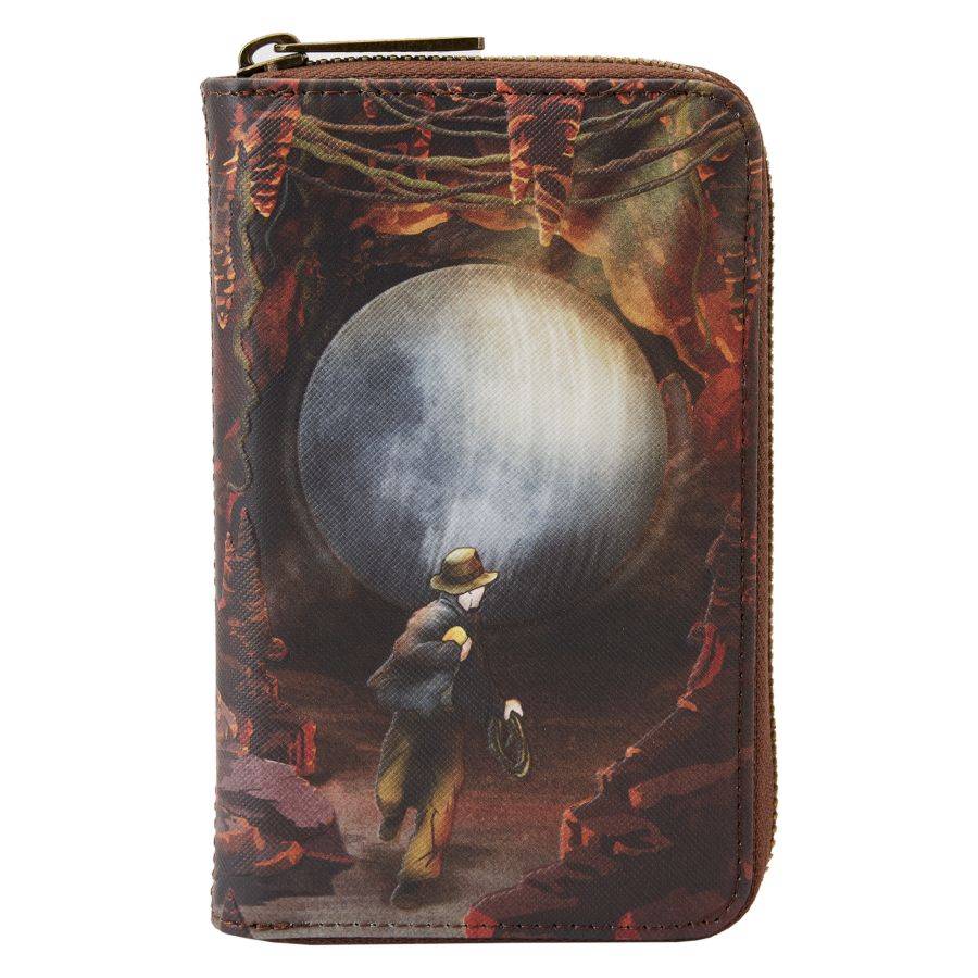 Pop Weasel Image of Indiana Jones: Raiders of the Lost Ark - Boulder Scene Zip Around Wallet - Loungefly - Bags, Wallets & Purses - Image - Pop Weasel