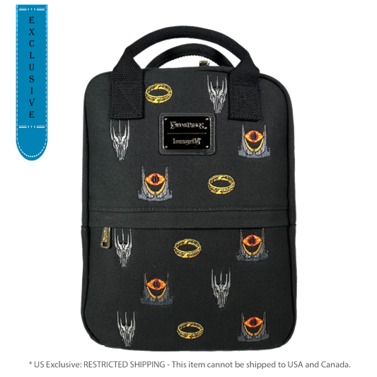 Pop Weasel Image of The Lord of the Rings - Sauron Canvas Mini Backpack [RS] - Loungefly