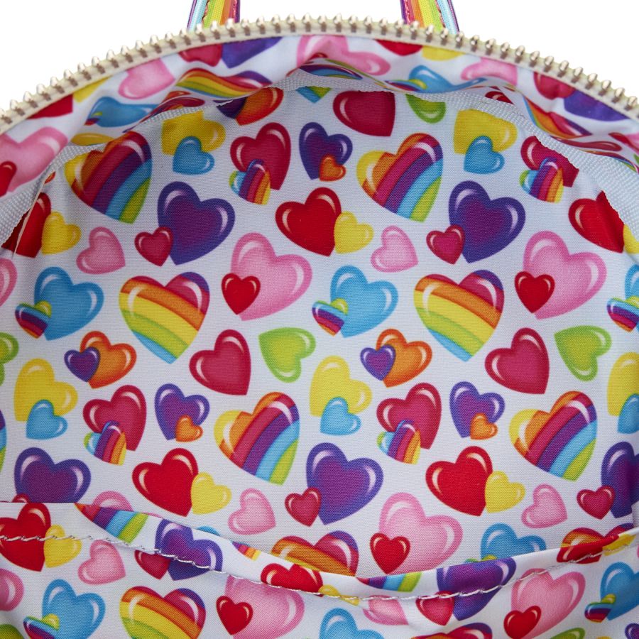 Pop Weasel - Image 6 of Lisa Frank - Logo Heart Detach Rainbow Mini Backpack - Loungefly - Bags, Wallets & Purses - Image - Pop Weasel