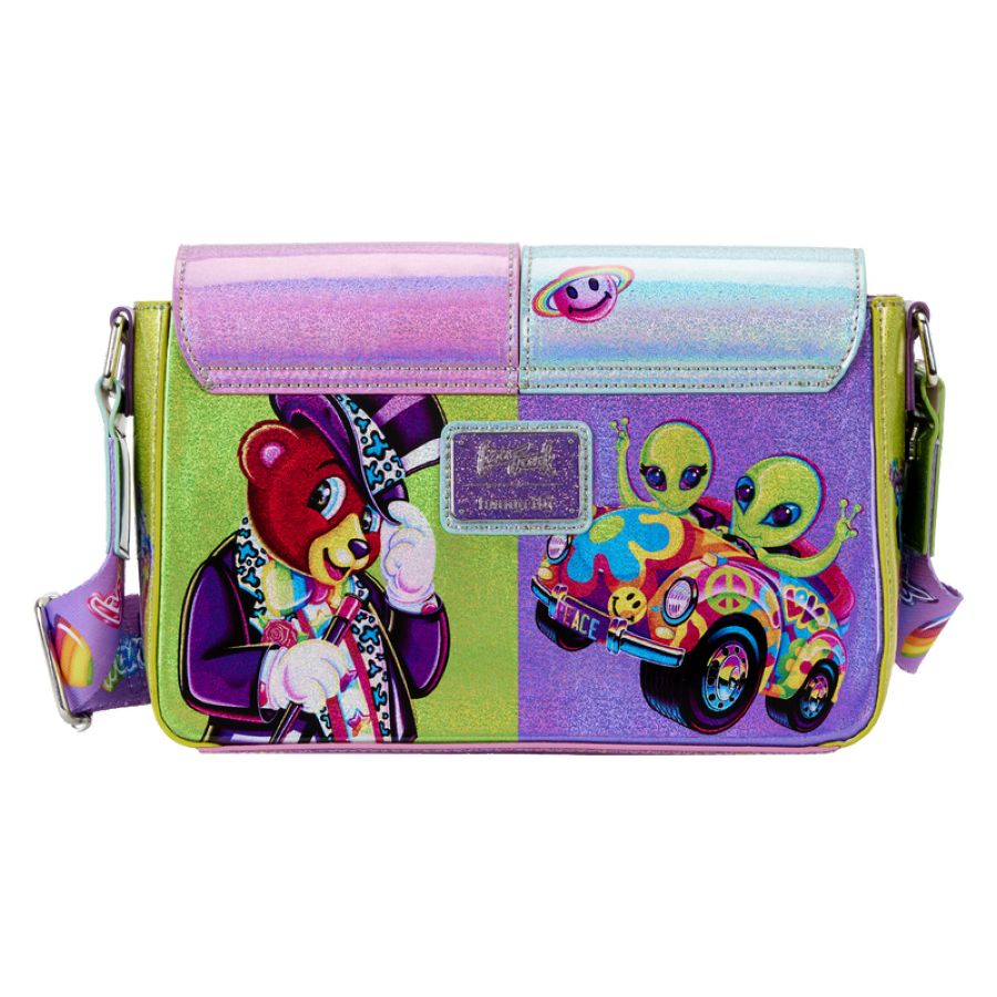 Pop Weasel - Image 4 of Lisa Frank - Holographic Glitter Color Block Crossbody Bag - Loungefly - Bags, Wallets & Purses - Image - Pop Weasel