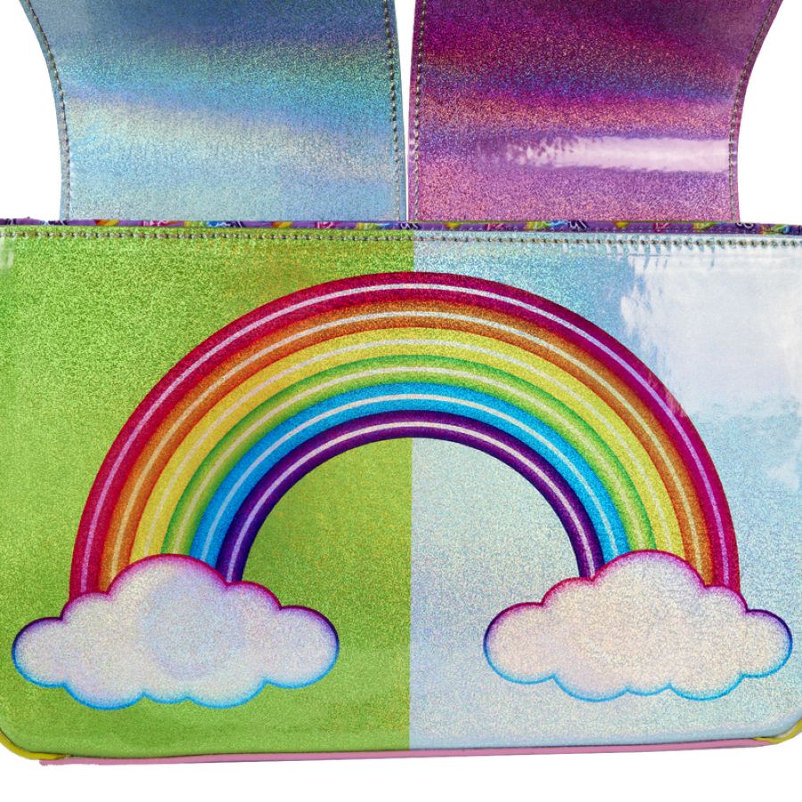 Pop Weasel - Image 6 of Lisa Frank - Holographic Glitter Color Block Crossbody Bag - Loungefly - Bags, Wallets & Purses - Image - Pop Weasel