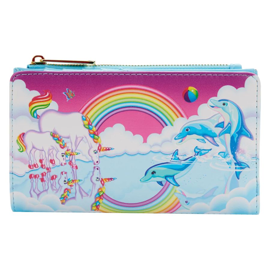 Pop Weasel - Image 2 of Lisa Frank - Unicorn Reflection Flap Purse - Loungefly