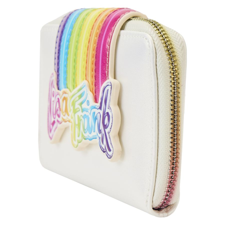 Pop Weasel - Image 2 of Lisa Frank - Rainbow Logo Zip Around Wallet - Loungefly - Bags, Wallets & Purses - Image - Pop Weasel