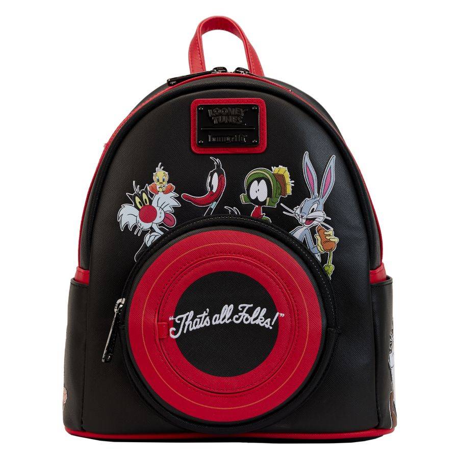 Pop Weasel Image of Looney Tunes - That's All Folks Mini Backpack - Loungefly - Bags, Wallets & Purses - Image - Pop Weasel