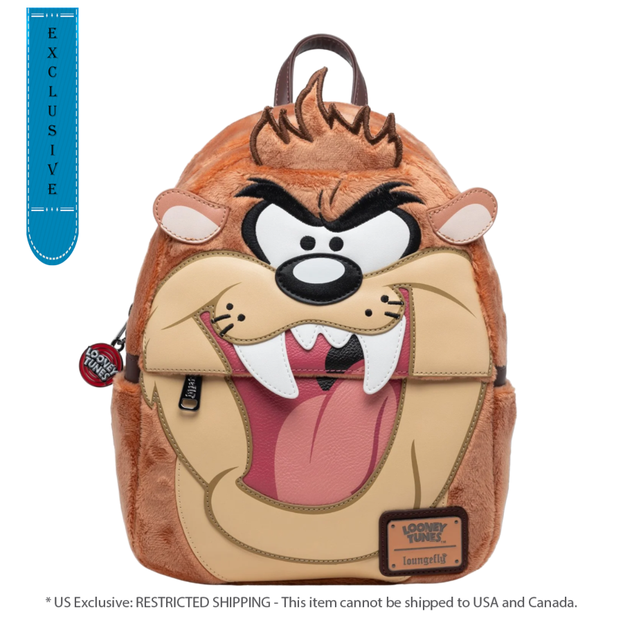 Pop Weasel Image of Looney Tunes - Tasmanian Devil US Exclusive Plush Cosplay Mini Backpack [RS] - Loungefly - Bags, Wallets & Purses - Image - Pop Weasel