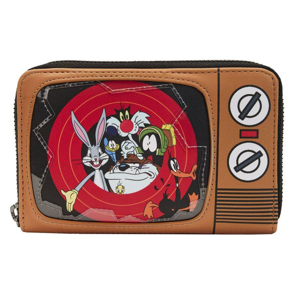 Pop Weasel Image of Looney Tunes - That's All Folks Zip Around Purse - Loungefly