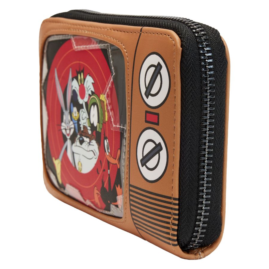 Pop Weasel - Image 2 of Looney Tunes - That's All Folks Zip Around Purse - Loungefly