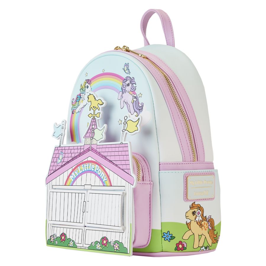 Pop Weasel - Image 3 of My Little Pony - 40th Anniversary Stable Mini Backpack - Loungefly - Bags, Wallets & Purses - Image - Pop Weasel