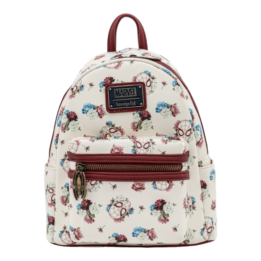 Pop Weasel Image of Marvel Comics - Spider-Man Floral Mini Backpack - Loungefly