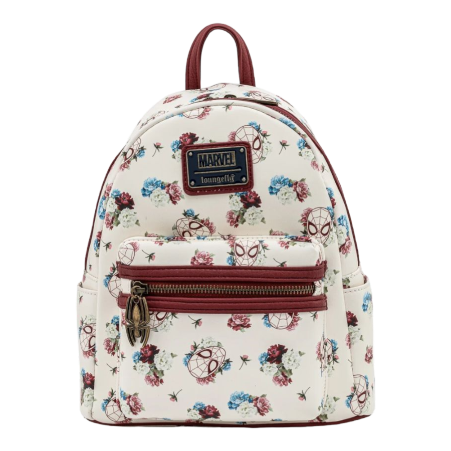 Pop Weasel Image of Marvel Comics - Spider-Man Floral Mini Backpack - Loungefly - Bags, Wallets & Purses - Image - Pop Weasel