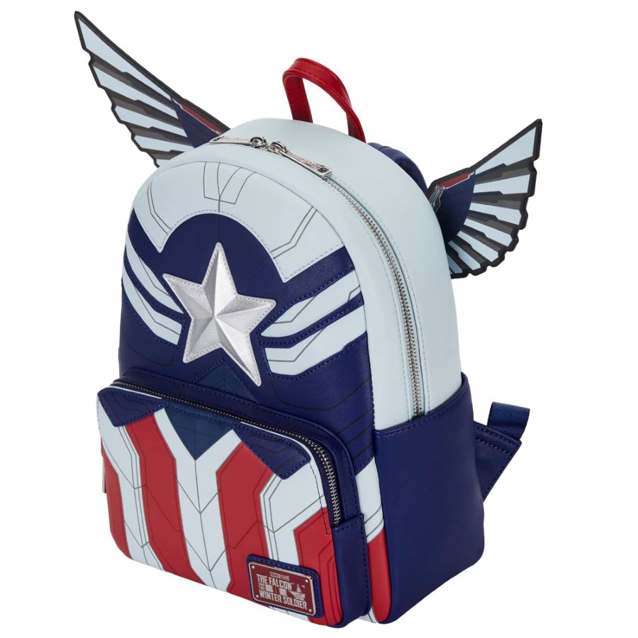 Pop Weasel - Image 2 of The Falcon and the Winter Soldier - Captain America Mini Backpack - Loungefly