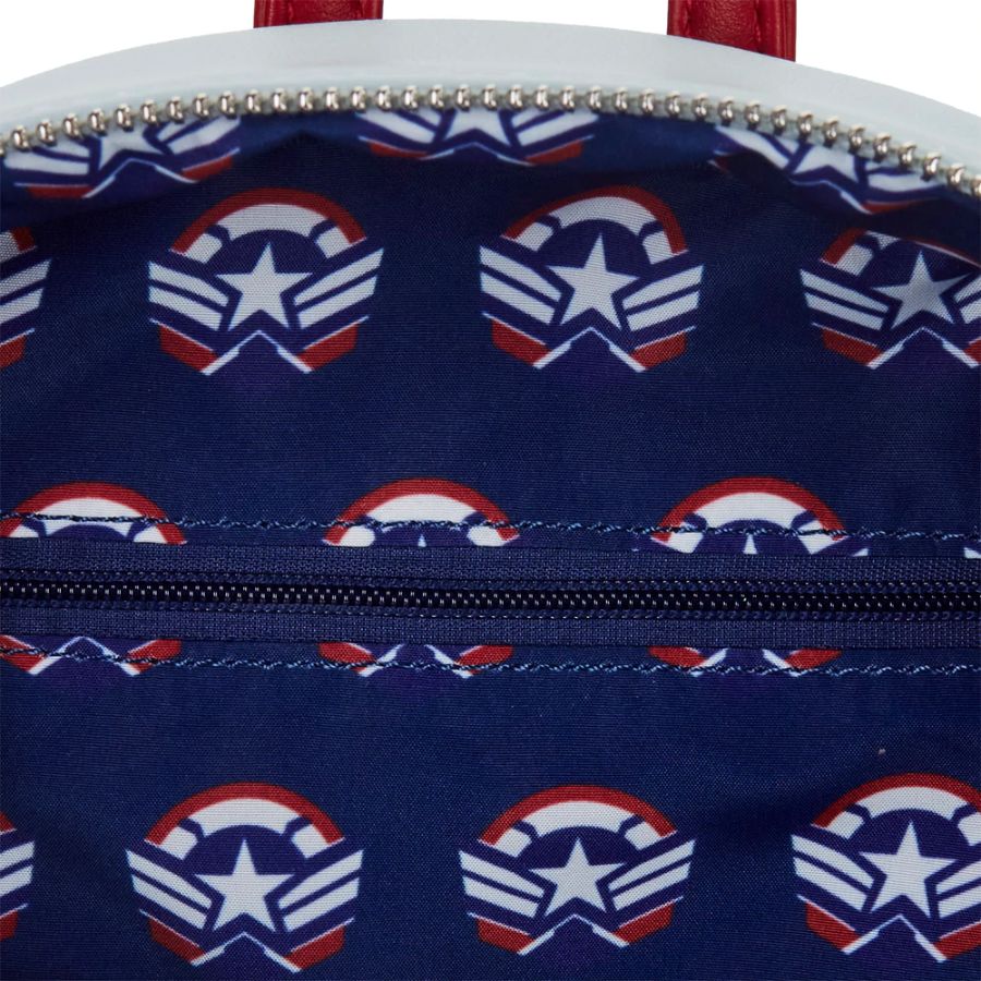 Pop Weasel - Image 3 of The Falcon and the Winter Soldier - Captain America Mini Backpack - Loungefly