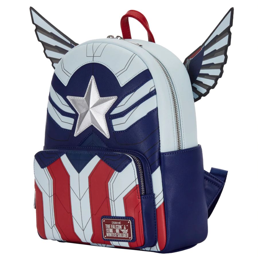 Pop Weasel - Image 5 of The Falcon and the Winter Soldier - Captain America Mini Backpack - Loungefly