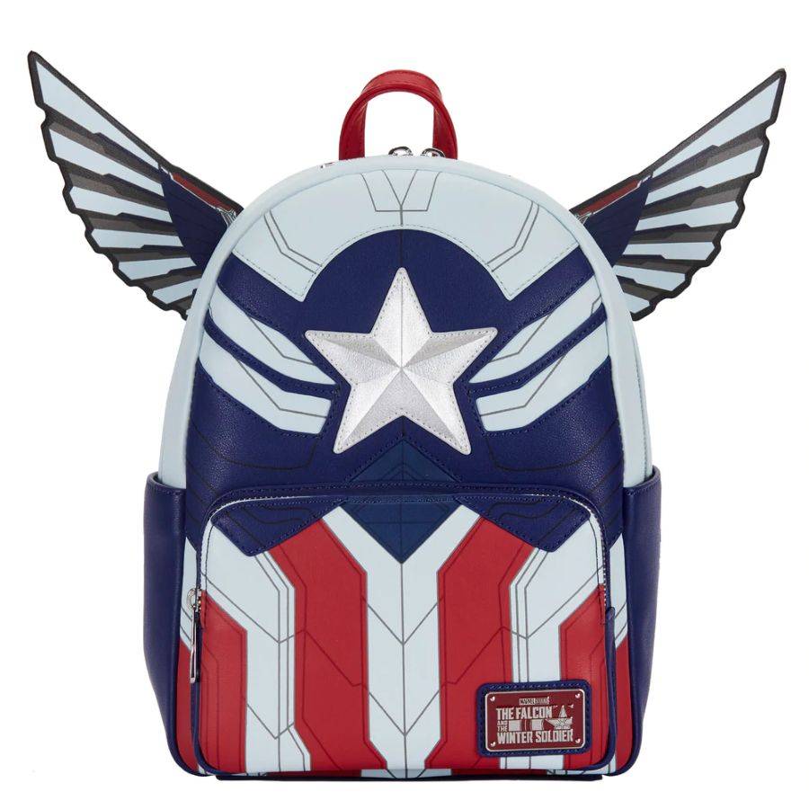 Pop Weasel Image of The Falcon and the Winter Soldier - Captain America Mini Backpack - Loungefly