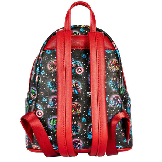 Pop Weasel - Image 2 of Marvel Comics - Avengers Floral Tattoo Mini Backpack - Loungefly