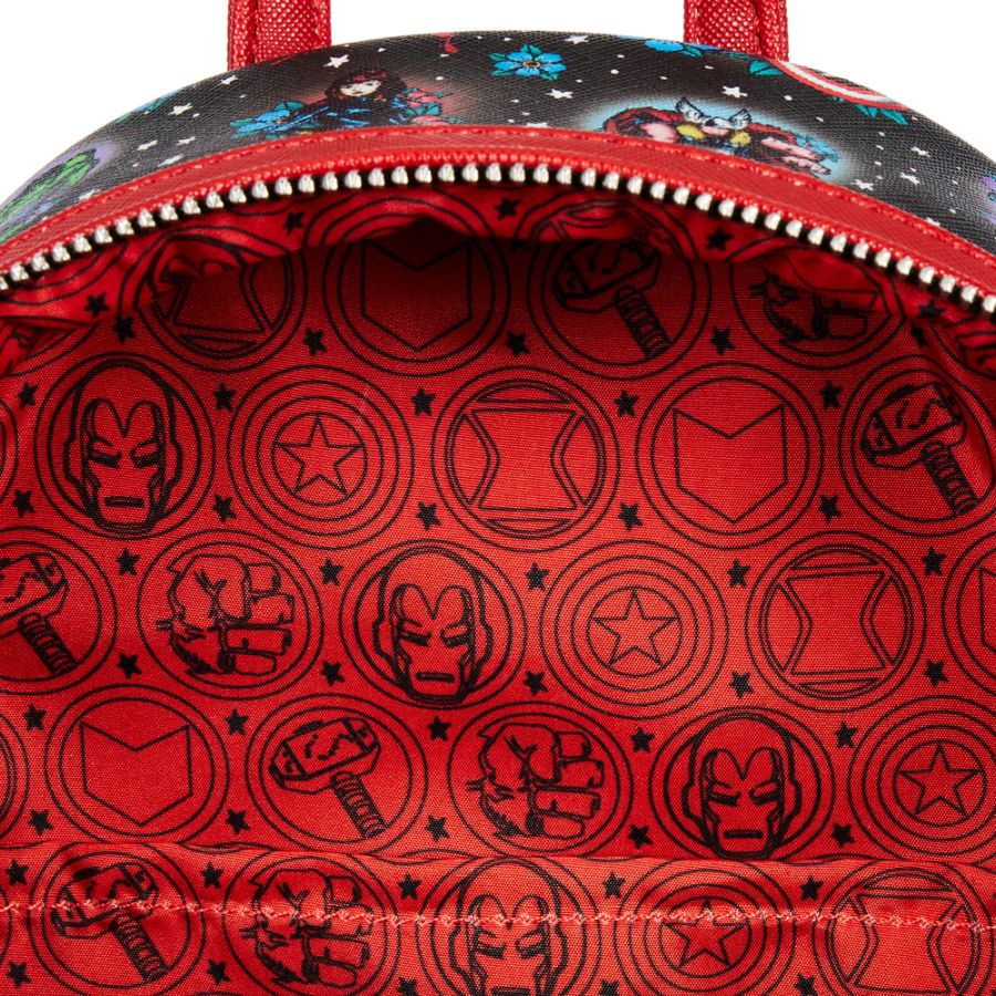 Pop Weasel - Image 5 of Marvel Comics - Avengers Floral Tattoo Mini Backpack - Loungefly - Bags, Wallets & Purses - Image - Pop Weasel