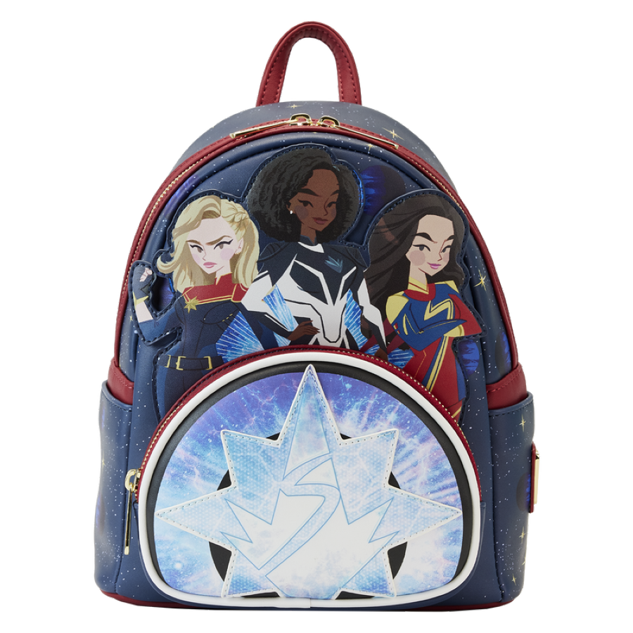 Pop Weasel Image of The Marvels (2023) - Group Symbol Glow Mini Backpack - Loungefly - Bags, Wallets & Purses - Image - Pop Weasel