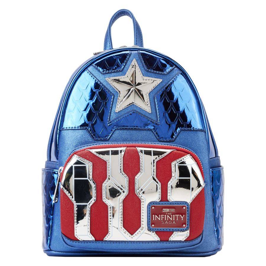 Pop Weasel Image of Marvel Comics - Captain America Costume Mini Backpack - Loungefly - Bags, Wallets & Purses - Image - Pop Weasel