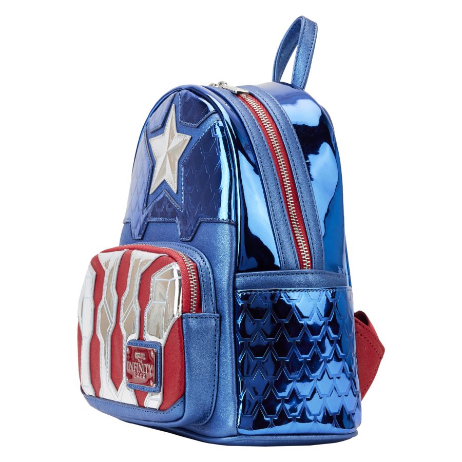 Pop Weasel - Image 2 of Marvel Comics - Captain America Costume Mini Backpack - Loungefly - Bags, Wallets & Purses - Image - Pop Weasel