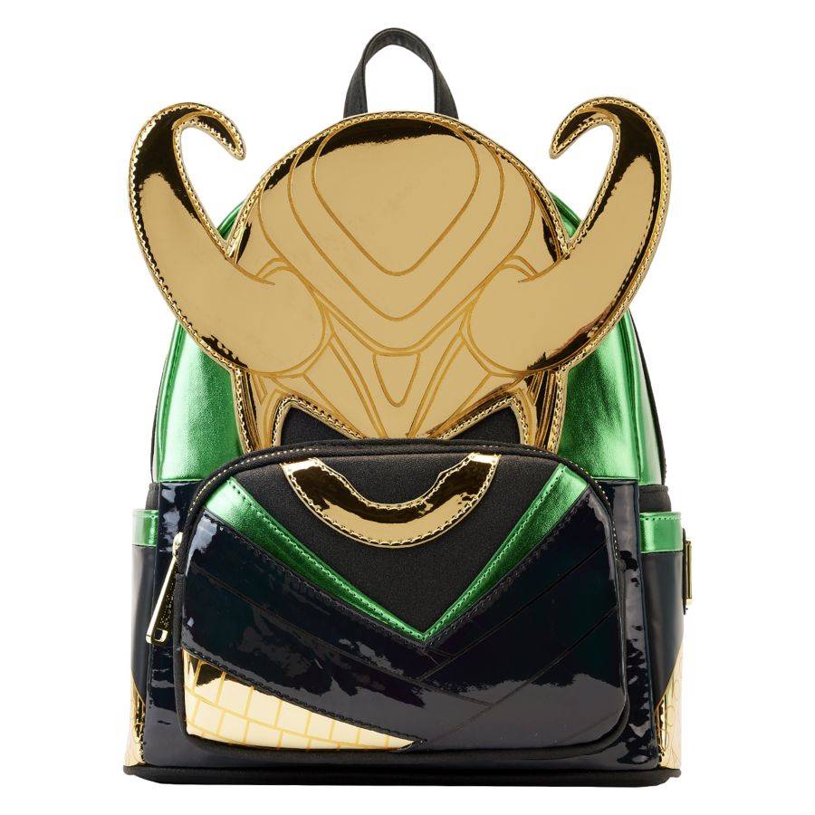 Pop Weasel Image of Marvel Comics - Loki Metallic Mini Backpack - Loungefly - Bags, Wallets & Purses - Image - Pop Weasel