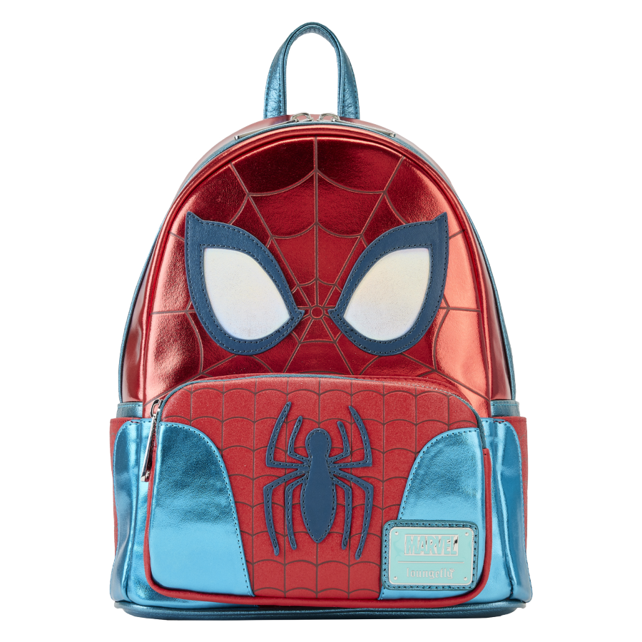 Pop Weasel Image of Marvel Comics - Spider-Man Metallic Cosplay Mini Backpack - Loungefly - Bags, Wallets & Purses - Image - Pop Weasel