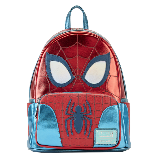 Pop Weasel Image of Marvel Comics - Spider-Man Metallic Cosplay Mini Backpack - Loungefly