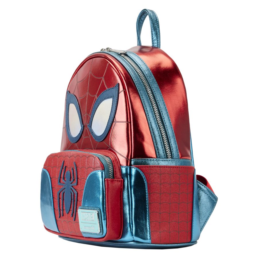 Pop Weasel - Image 2 of Marvel Comics - Spider-Man Metallic Cosplay Mini Backpack - Loungefly - Bags, Wallets & Purses - Image - Pop Weasel