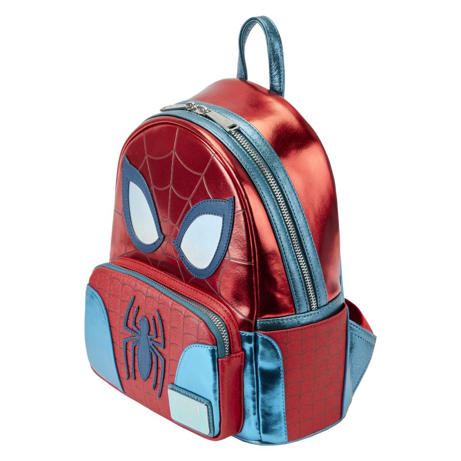 Pop Weasel - Image 3 of Marvel Comics - Spider-Man Metallic Cosplay Mini Backpack - Loungefly - Bags, Wallets & Purses - Image - Pop Weasel