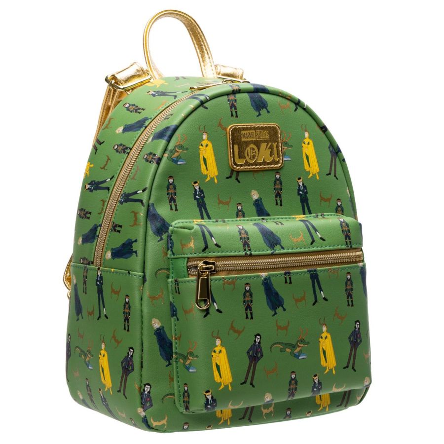 Pop Weasel - Image 2 of Loki (TV) - Loki Print US Exclusive Mini Backpack [RS] - Loungefly - Bags, Wallets & Purses - Image - Pop Weasel