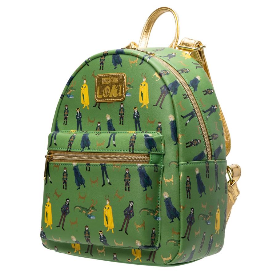 Pop Weasel - Image 3 of Loki (TV) - Loki Print US Exclusive Mini Backpack [RS] - Loungefly