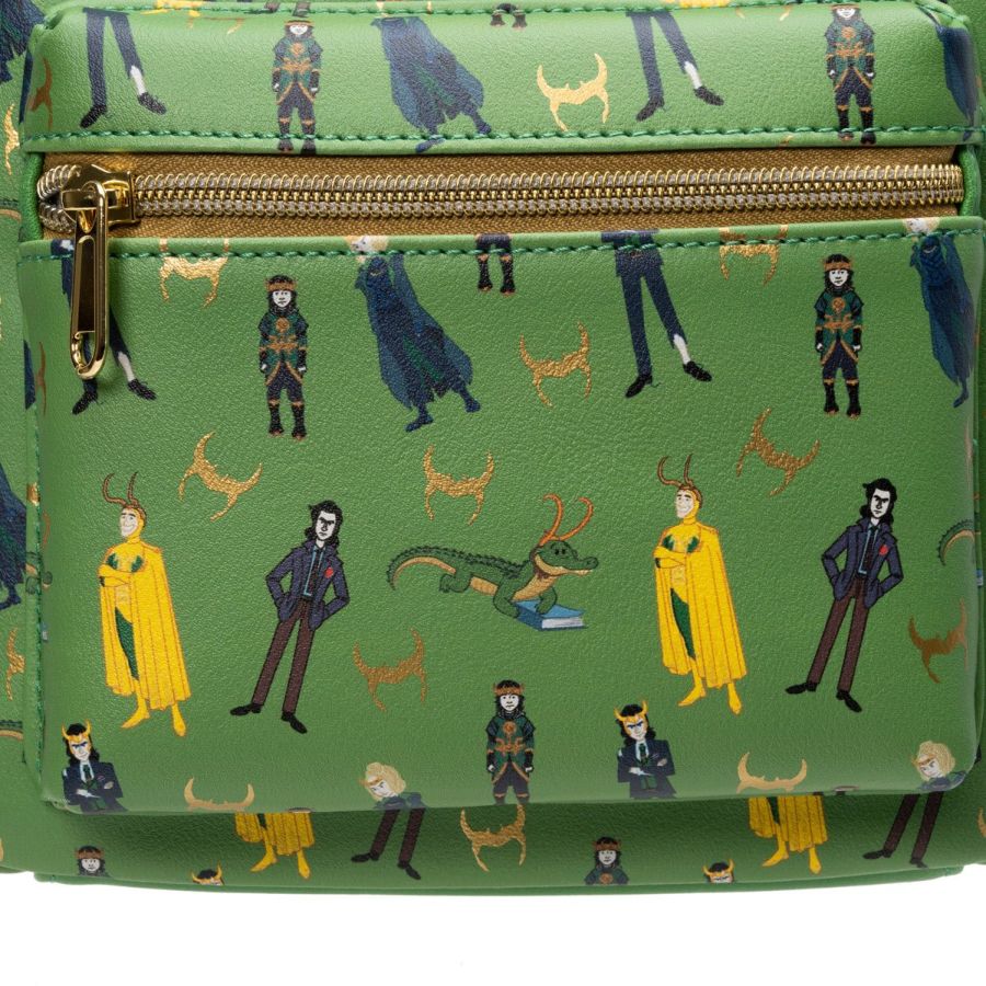 Pop Weasel - Image 4 of Loki (TV) - Loki Print US Exclusive Mini Backpack [RS] - Loungefly - Bags, Wallets & Purses - Image - Pop Weasel