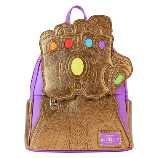 Pop Weasel Image of Marvel Comics - Thanos Gauntlet Metallic Mini Backpack - Loungefly