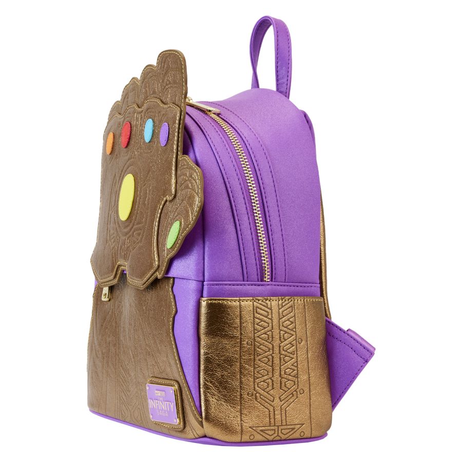 Pop Weasel - Image 2 of Marvel Comics - Thanos Gauntlet Metallic Mini Backpack - Loungefly - Bags, Wallets & Purses - Image - Pop Weasel