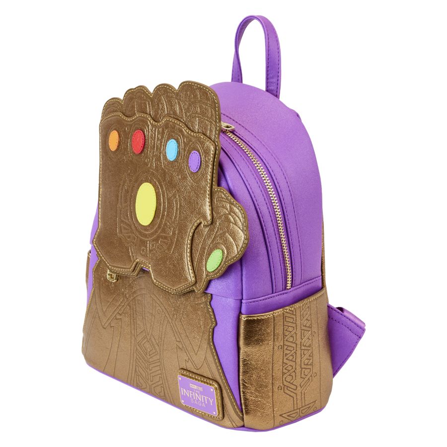 Pop Weasel - Image 3 of Marvel Comics - Thanos Gauntlet Metallic Mini Backpack - Loungefly - Bags, Wallets & Purses - Image - Pop Weasel