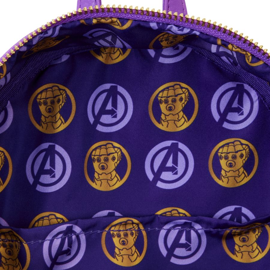 Pop Weasel - Image 5 of Marvel Comics - Thanos Gauntlet Metallic Mini Backpack - Loungefly - Bags, Wallets & Purses - Image - Pop Weasel