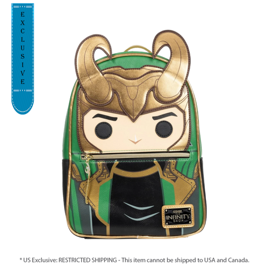 Pop Weasel Image of Marvel Comics - Loki Pop! by Loungefly US Exclusive Mini Backpack [RS] - Loungefly