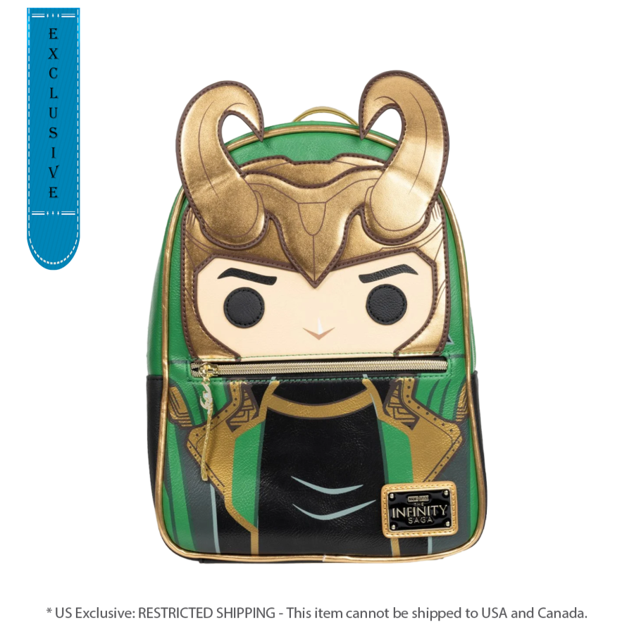 Pop Weasel Image of Marvel Comics - Loki Pop! by Loungefly US Exclusive Mini Backpack [RS] - Loungefly - Bags, Wallets & Purses - Image - Pop Weasel