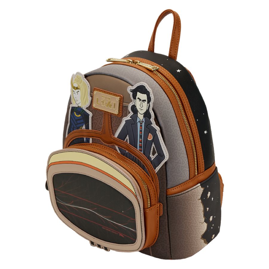 Pop Weasel - Image 3 of Loki (TV) - TVA Lenticular Multiverse Mini Backpack - Loungefly - Bags, Wallets & Purses - Image - Pop Weasel