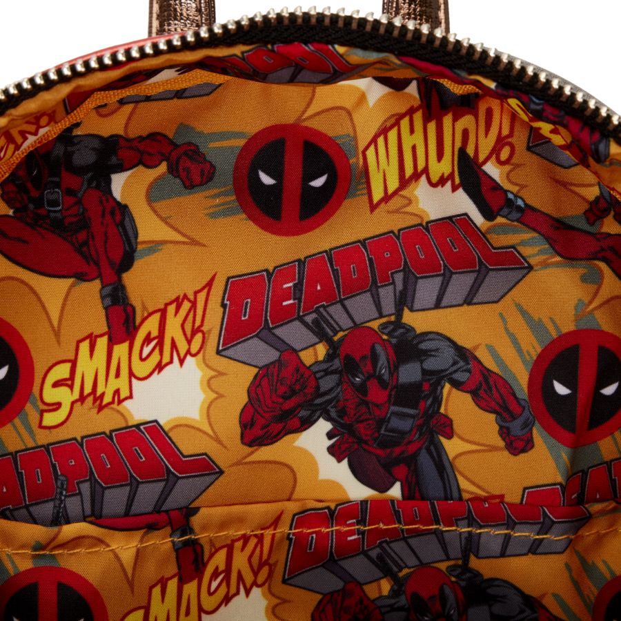 Pop Weasel - Image 7 of Marvel - Deadpool Metallic Cosplay Mini Backpack - Loungefly - Bags, Wallets & Purses - Image - Pop Weasel