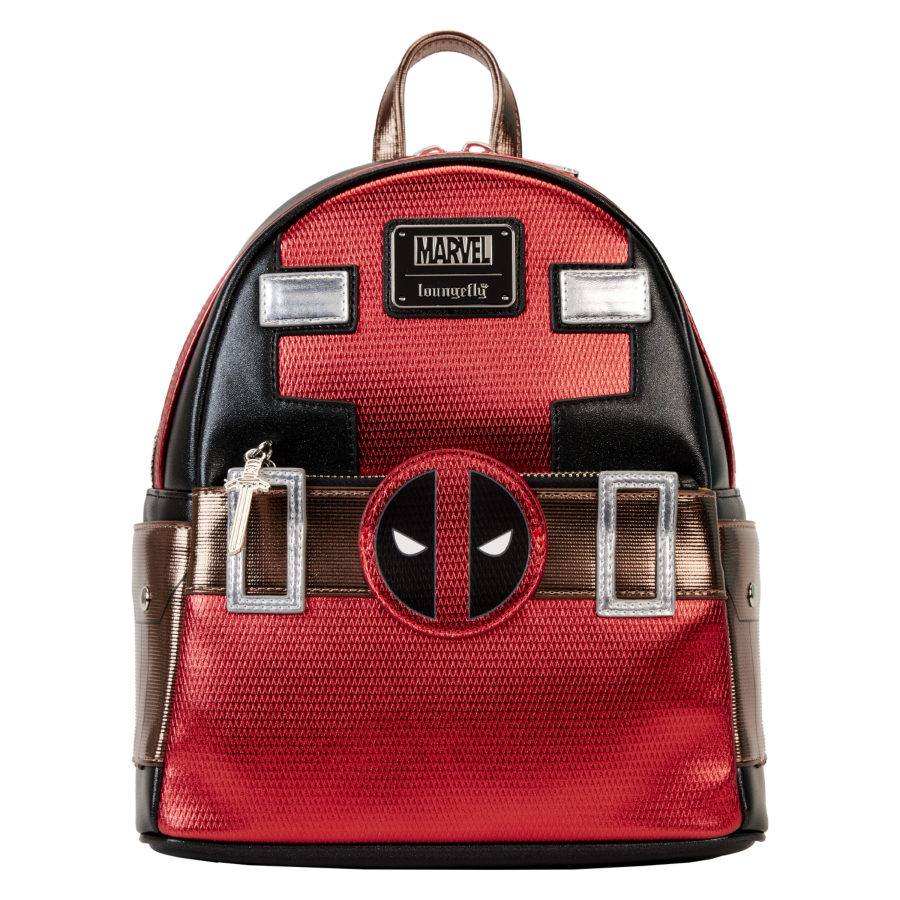 Pop Weasel Image of Marvel - Deadpool Metallic Cosplay Mini Backpack - Loungefly - Bags, Wallets & Purses - Image - Pop Weasel