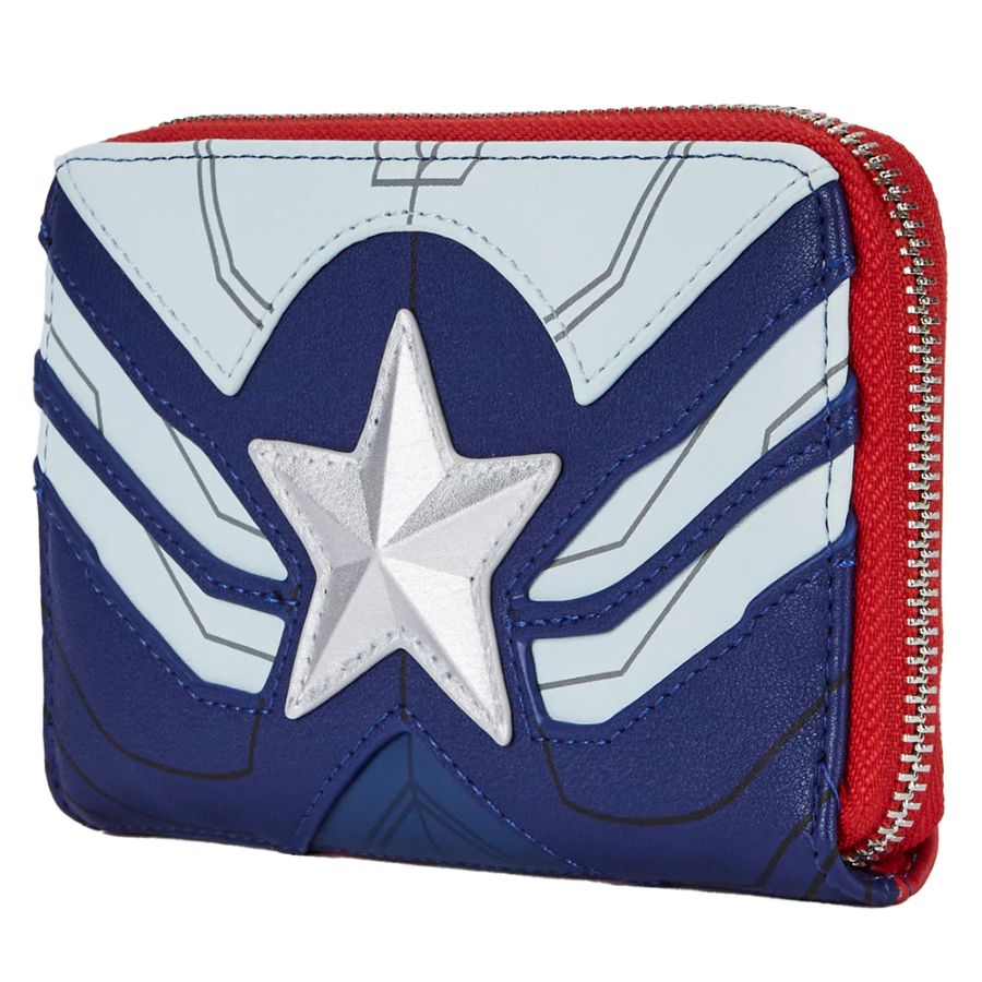 Pop Weasel - Image 2 of The Falcon and the Winter Soldier - Captain America Zip Purse - Loungefly - Bags, Wallets & Purses - Image - Pop Weasel