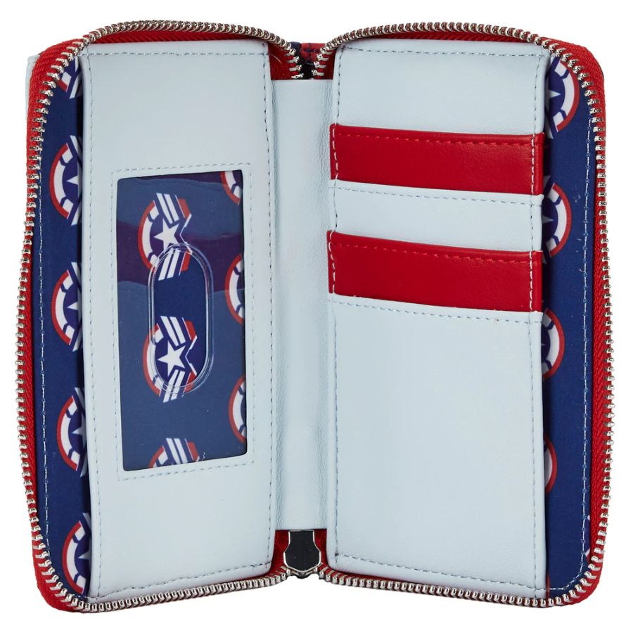 Pop Weasel - Image 3 of The Falcon and the Winter Soldier - Captain America Zip Purse - Loungefly - Bags, Wallets & Purses - Image - Pop Weasel