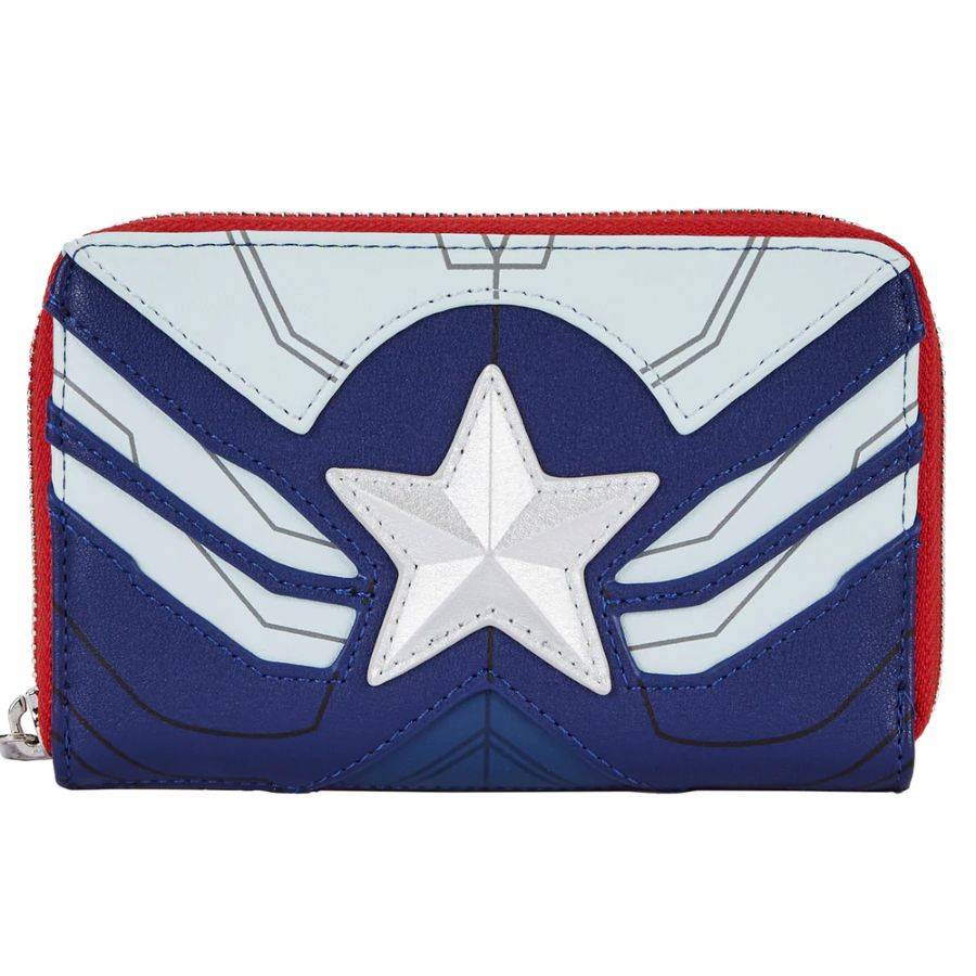 Pop Weasel Image of The Falcon and the Winter Soldier - Captain America Zip Purse - Loungefly - Bags, Wallets & Purses - Image - Pop Weasel