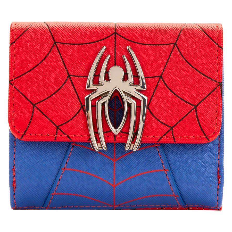 Pop Weasel Image of Marvel - Spider-Man Colour Block Flap Wallet - Loungefly - Bags, Wallets & Purses - Image - Pop Weasel