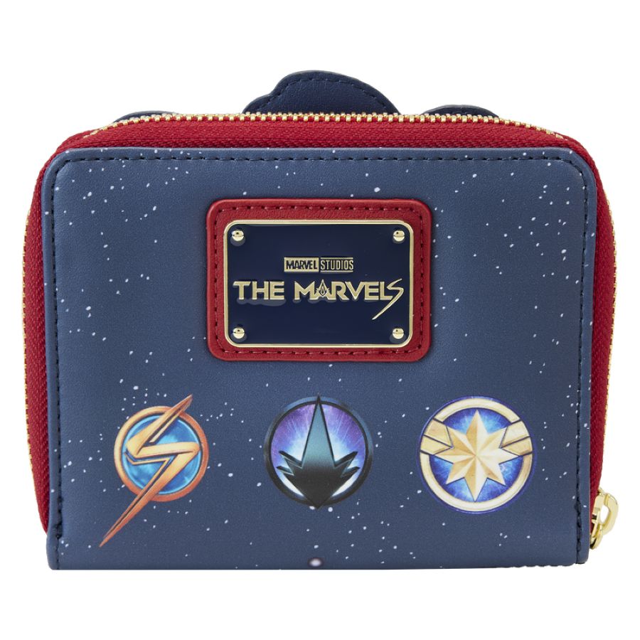 Pop Weasel - Image 3 of The Marvels (2023) - Group Symbol Glow Zip Around Wallet - Loungefly - Bags, Wallets & Purses - Image - Pop Weasel