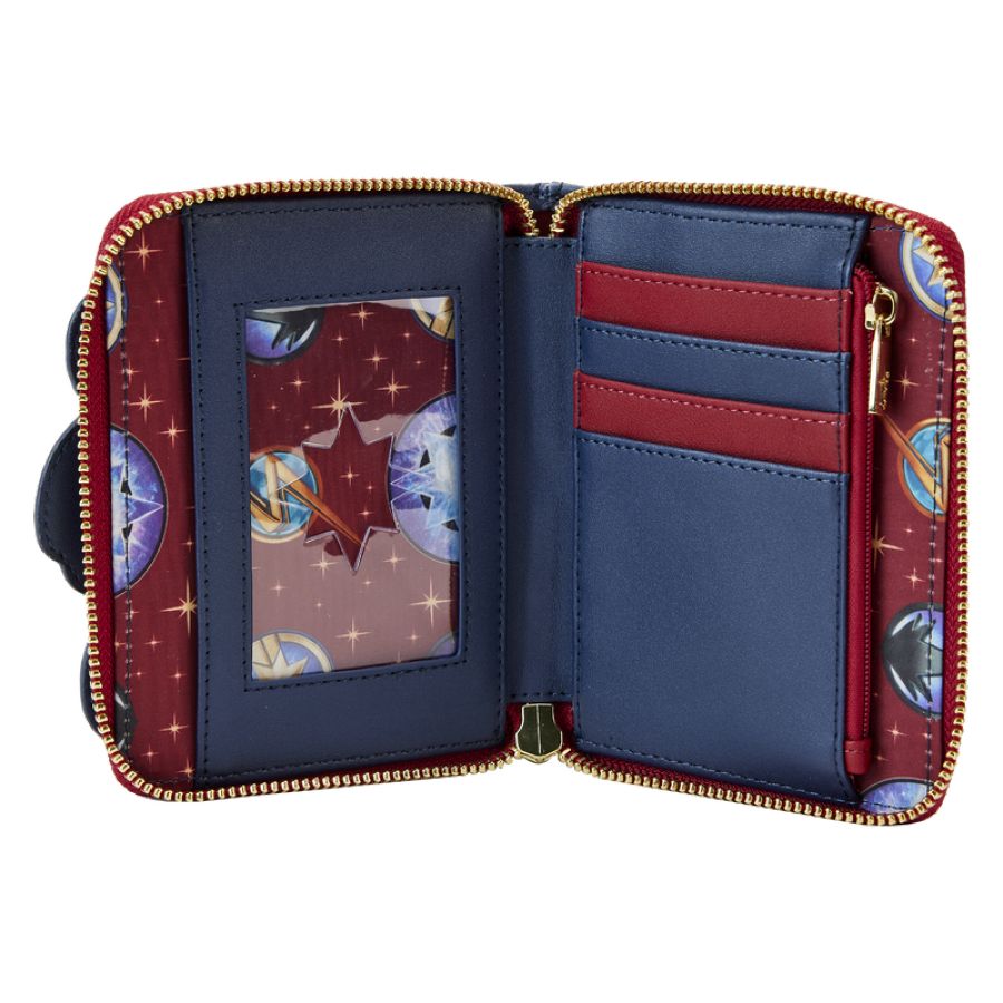 Pop Weasel - Image 4 of The Marvels (2023) - Group Symbol Glow Zip Around Wallet - Loungefly - Bags, Wallets & Purses - Image - Pop Weasel