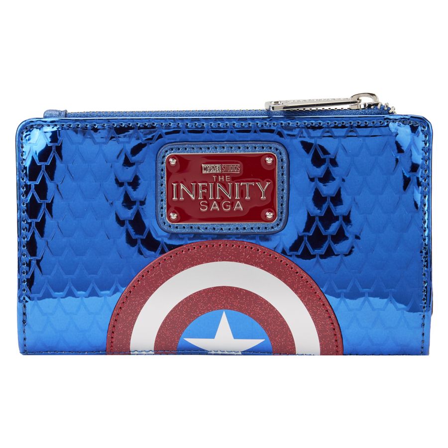 Pop Weasel - Image 3 of Marvel Comics - Captain America Costume Flap Wallet - Loungefly - Bags, Wallets & Purses - Image - Pop Weasel