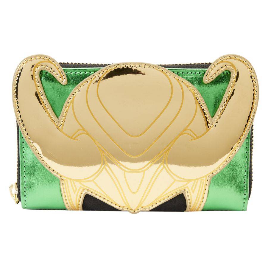 Pop Weasel Image of Marvel Comics - Loki Metallic Zip Around Wallet - Loungefly - Bags, Wallets & Purses - Image - Pop Weasel